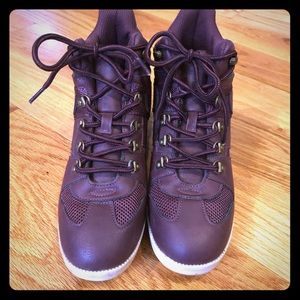 Hidden wedge sneakers.